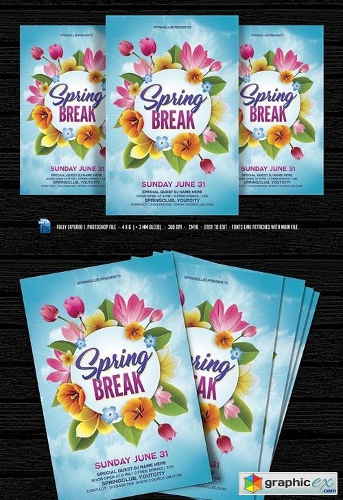 Spring Break Flyer 1283697