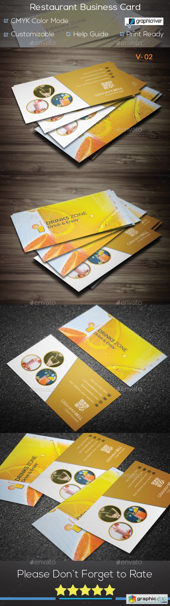 Restaurant Business Card V 02