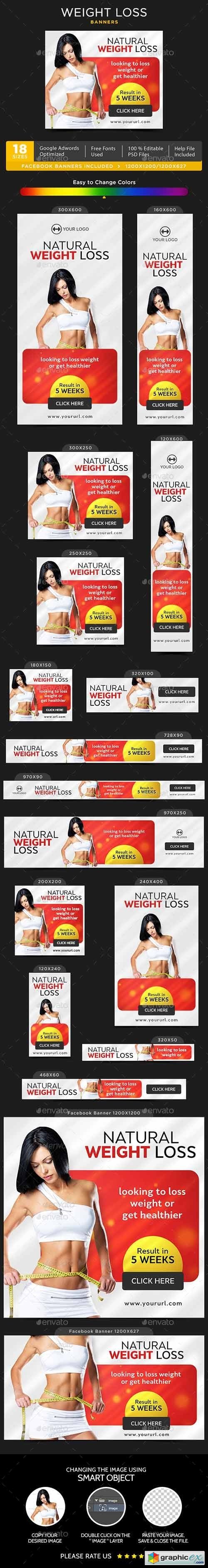 Fitness Banners Bundle - 10 Sets - 180 Banners 17799479
