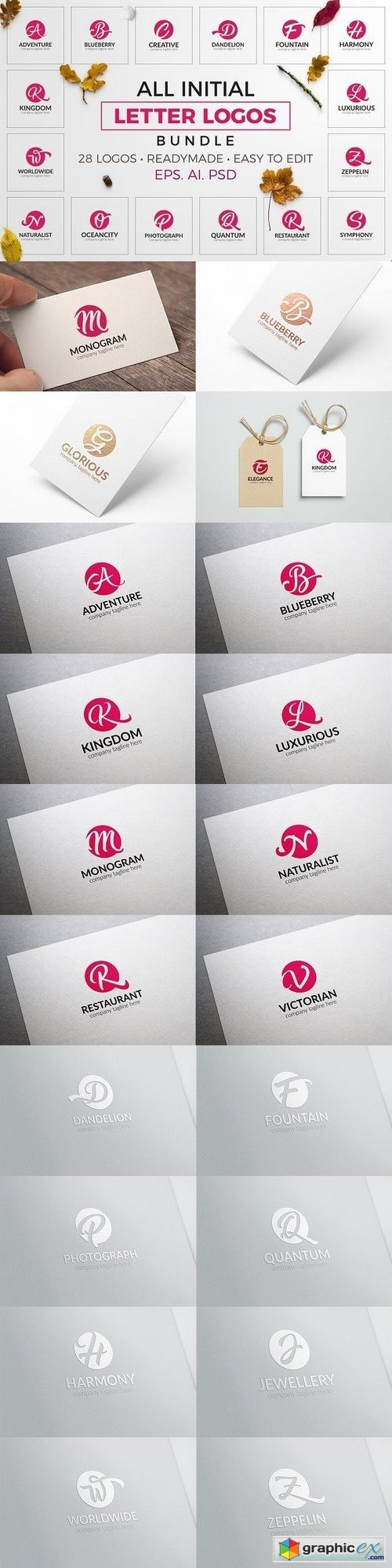 All Initial Letter Logos Bundle