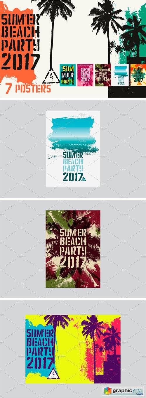 Summer Party Typographic Poster