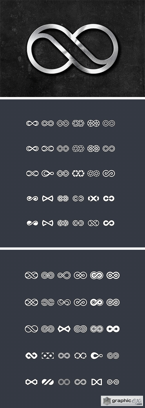 60 Infinity Symbols