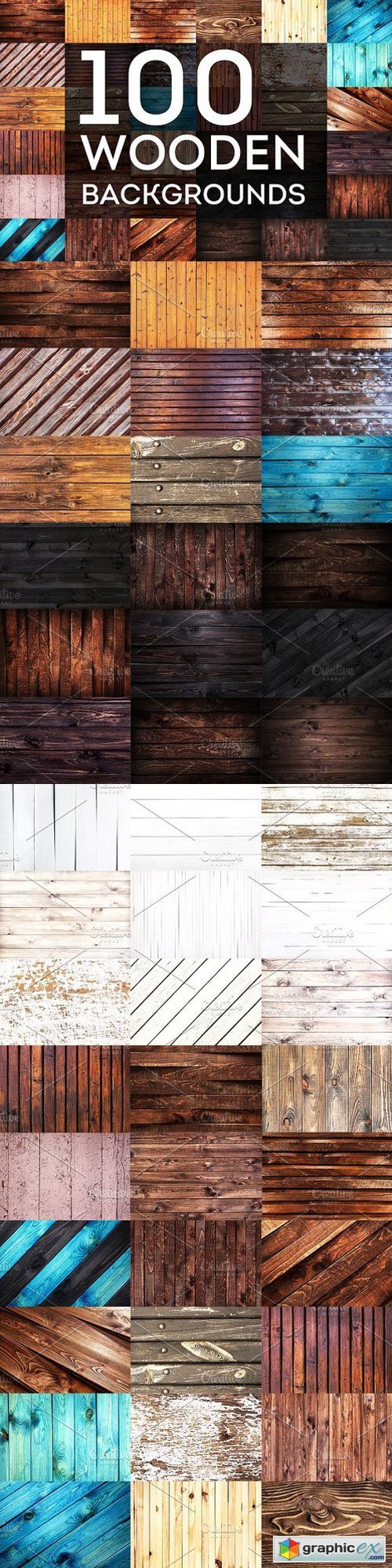 100 Wooden backgrounds