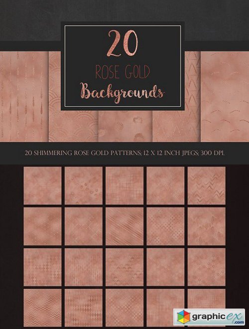 Rose Gold Geometric Backgrounds