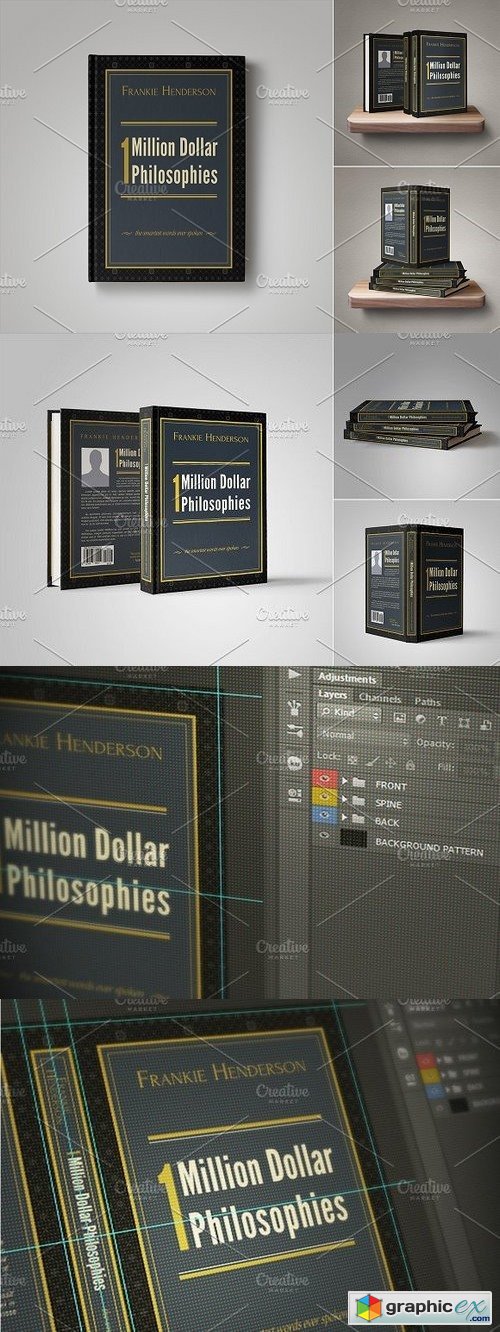 Customizable Book Cover Template 08