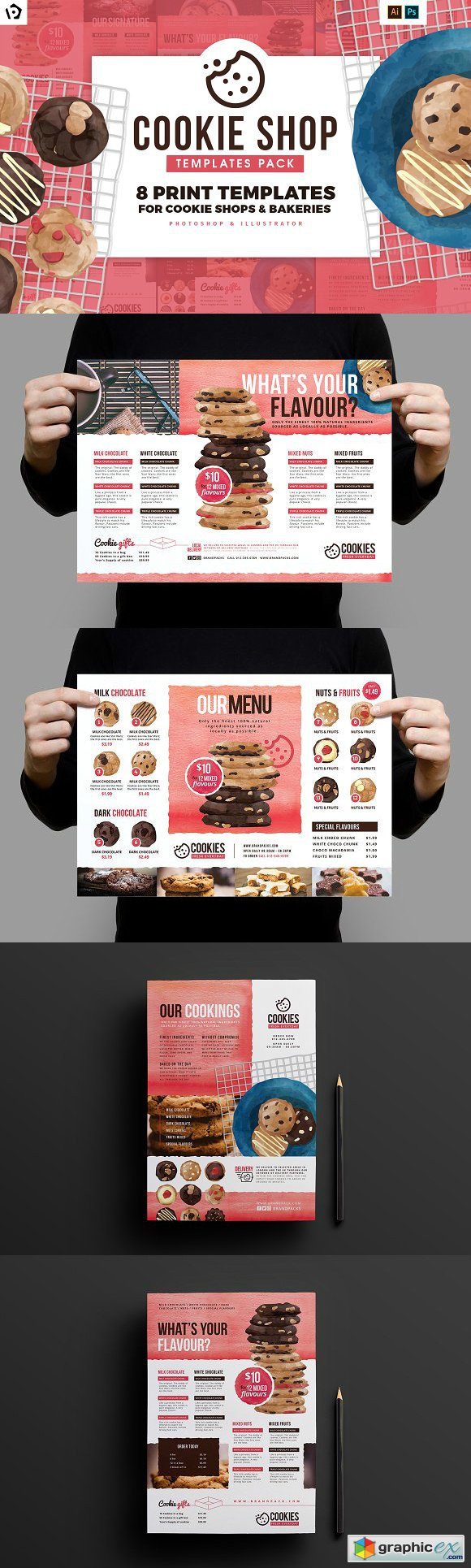 Cookie Shop Templates Pack