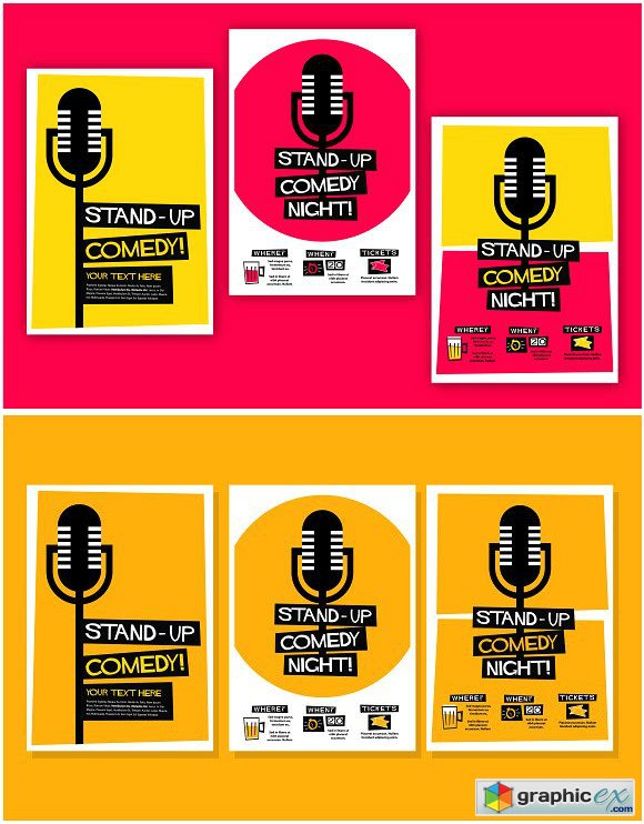 Stand-up Comedy Poster Template