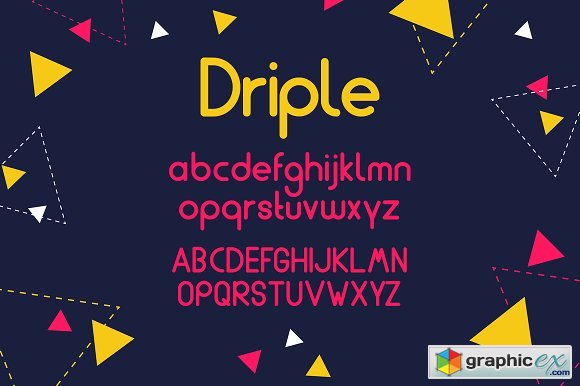 Driple - a clean modern font