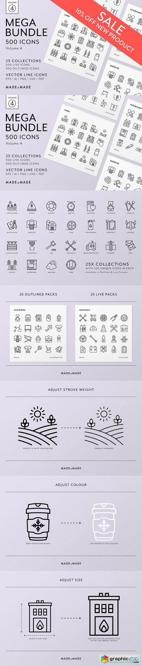 Mega Pack | 500 Vector Icons � Vol 4