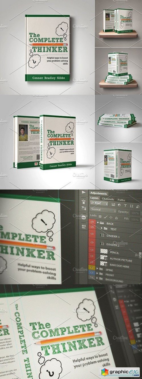 Customizable Book Cover Template 10