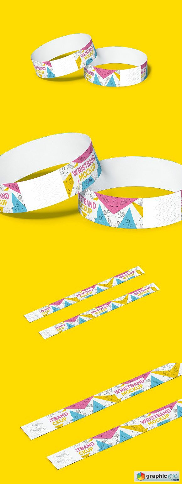 Download Event Wristband Bracelet Mockup » Free Download Vector ...