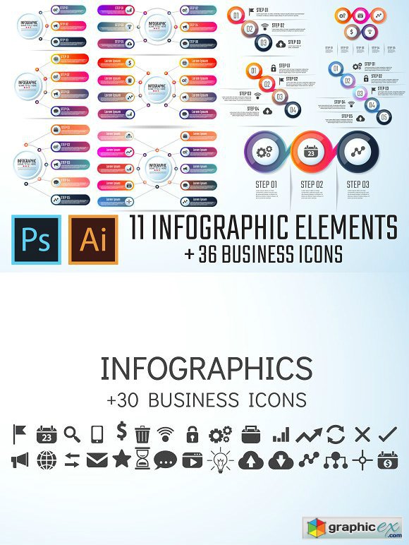 Circle Infographics Template Vol.5