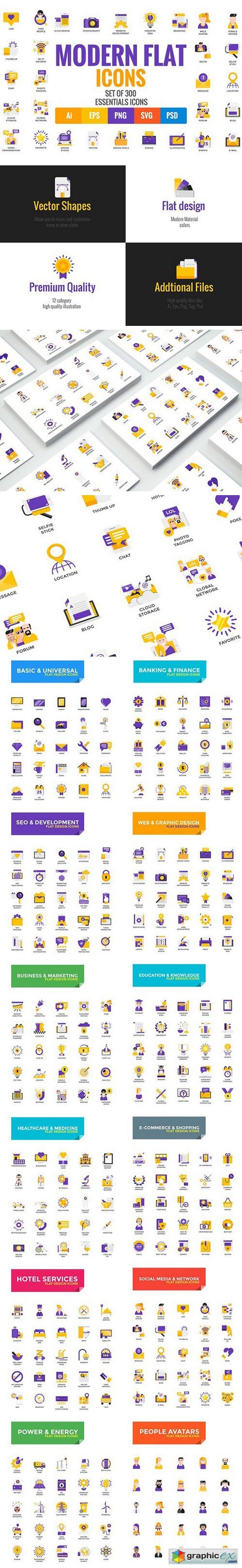 Big Collection of Modern icons