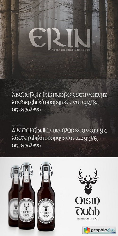 Erin - A Mystical Celtic Typeface