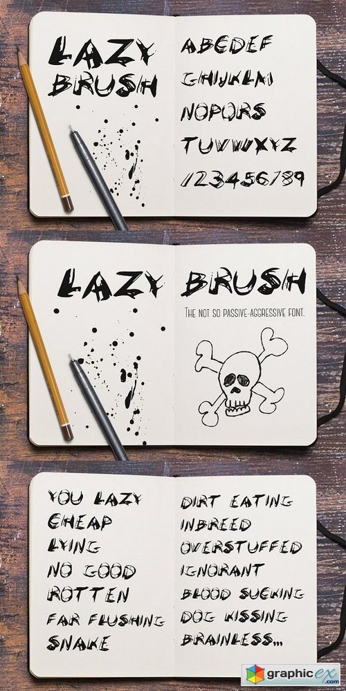 LazyBrush font