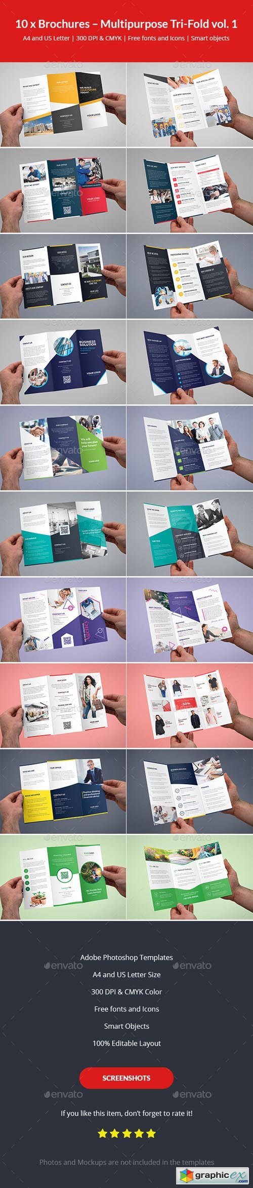 Brochures  Multipurpose Tri-Fold Bundle vol. 1