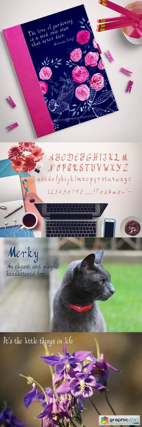 Merky - an elegant and playful font