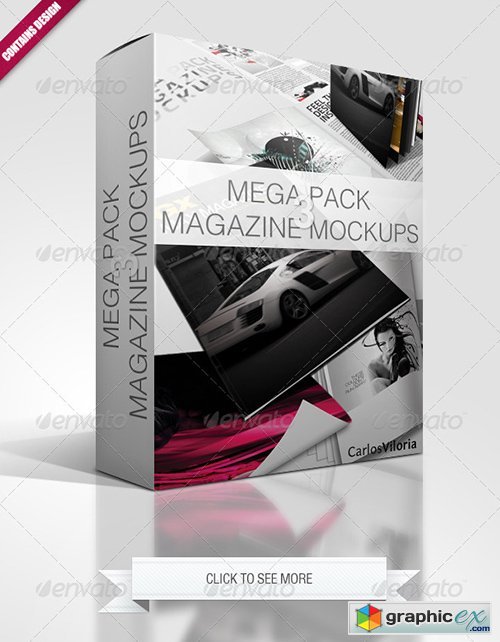 Mega Pack Magazine Mockups 3