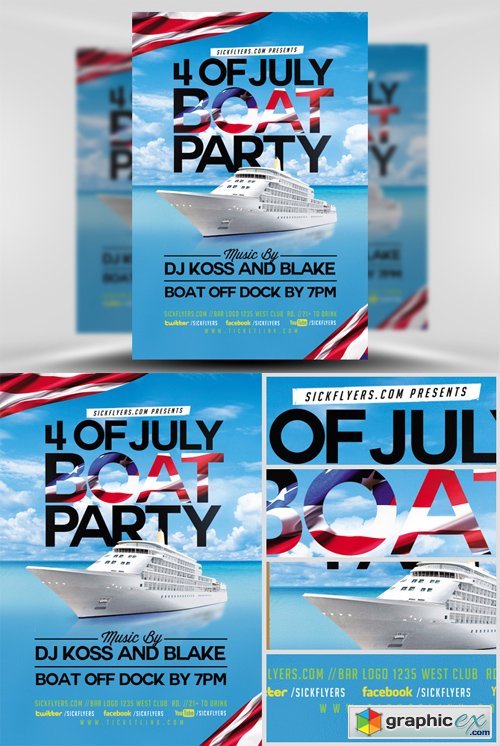 4TH of July Flyer Template V5