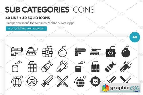 Sub Categories Icons