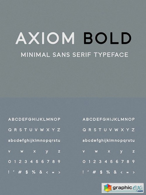 Axiom Bold Sans Serif Font