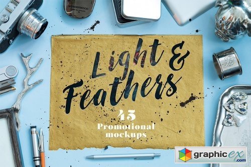 Light&Feathers - Promotional Mockups