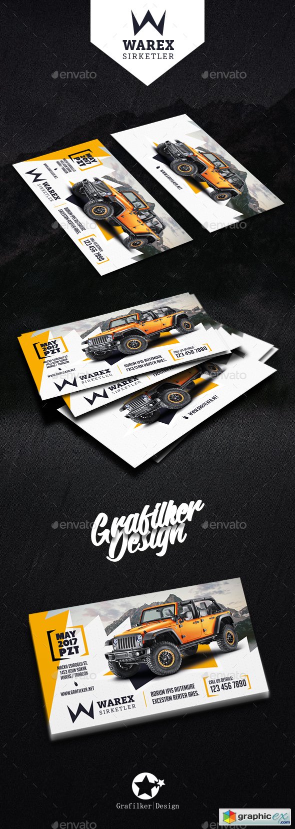 Car Sales Business Card Templates Free Download Vector Stock Image