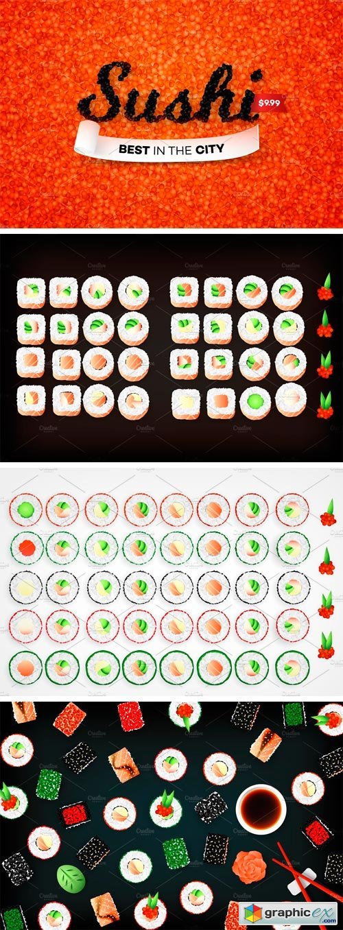 Vector Sushi Collection