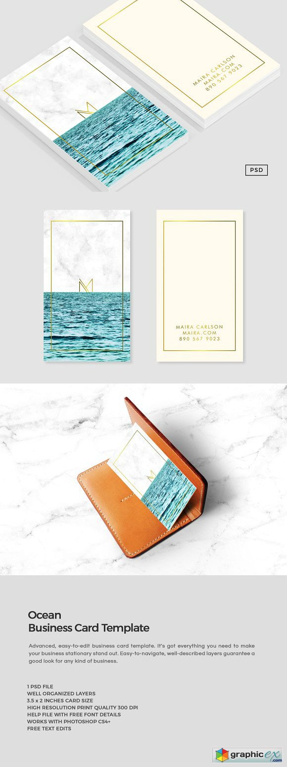 Ocean Business Card Template