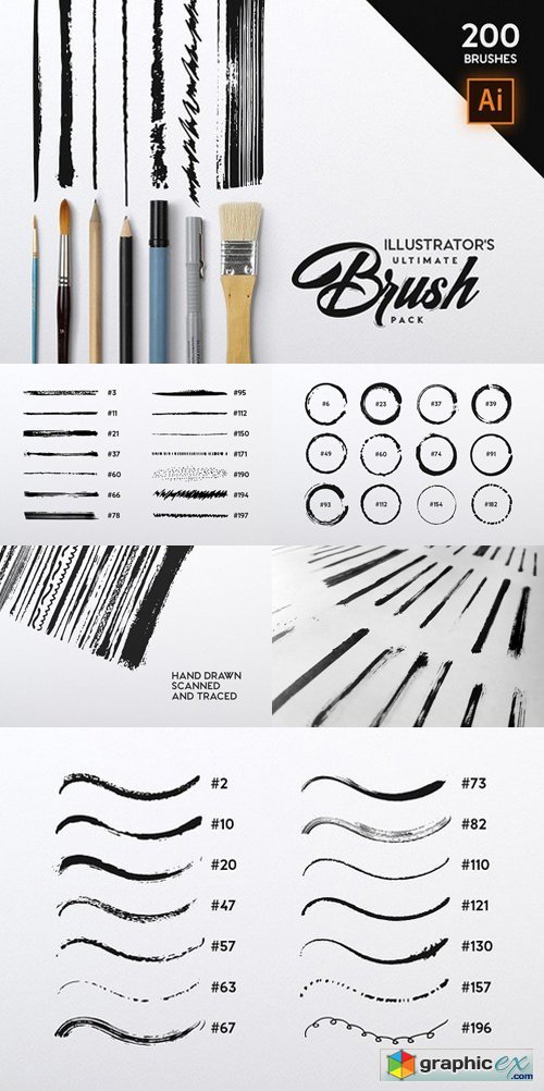 Illustrator's Ultimate Brush Pack