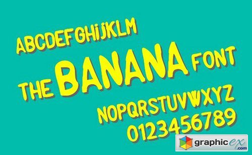 The banana font
