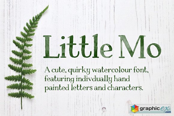 Little Mo Watercolour Display Font