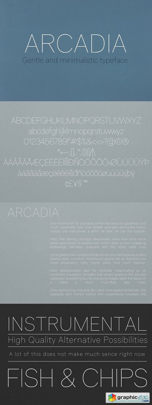 Arcadia Typeface 1316310