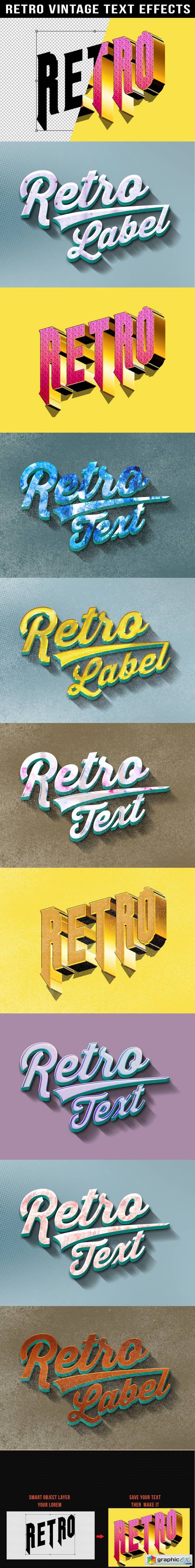 Retro Vintage Text Effects 20087801