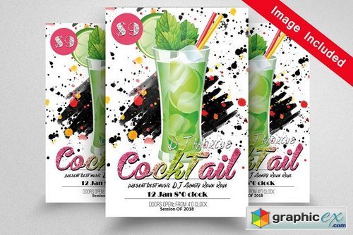 Cocktail Party Flyer Template 1604916