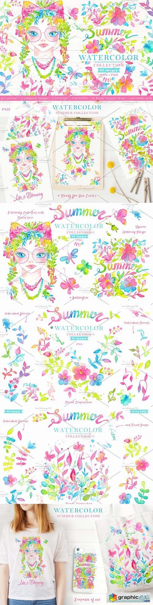 Watercolor Summer Collection