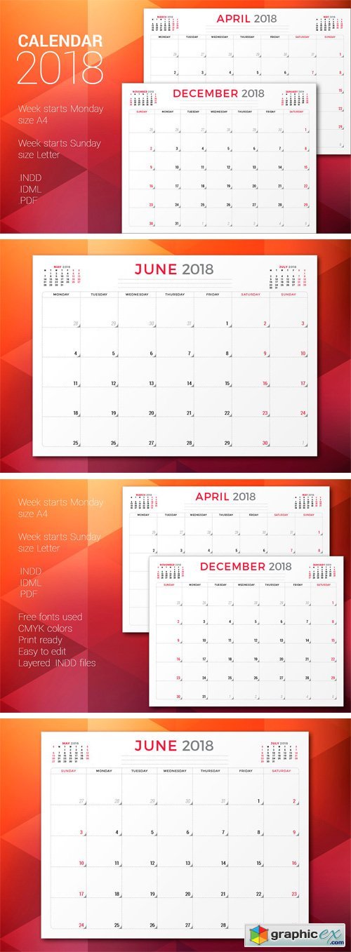 CM Monthly Planner 2018