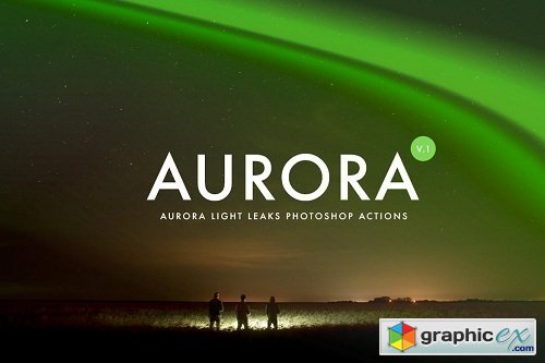 Aurora Light Photoshop Actions