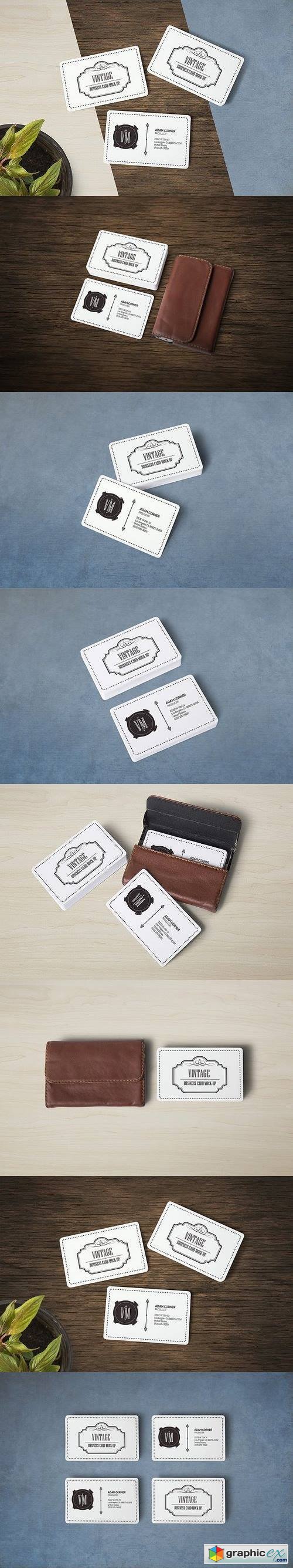 Rounded Corners Business Card mockup