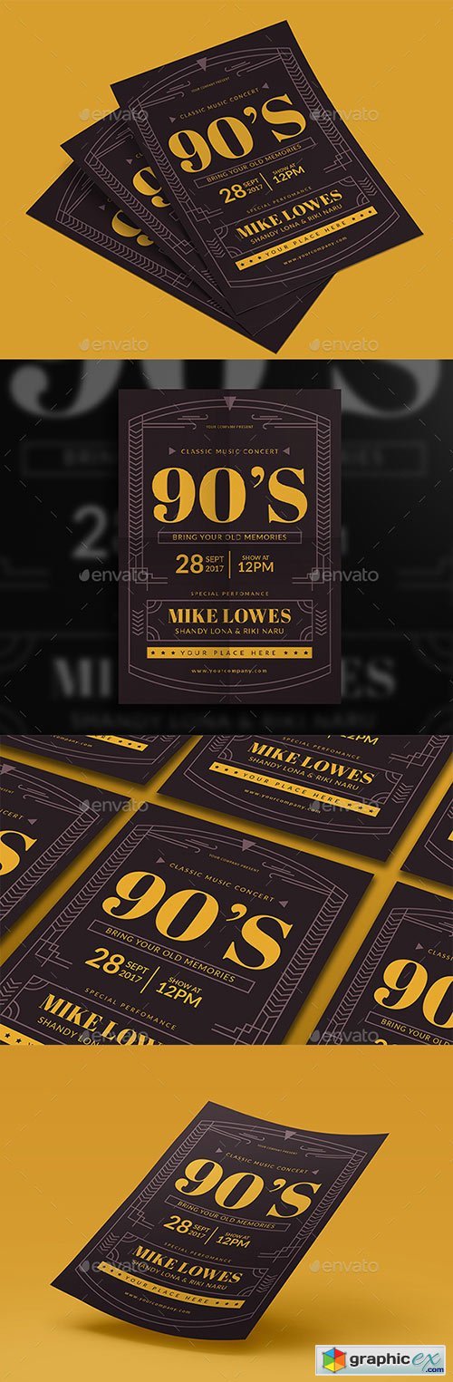 90's Music Flyer