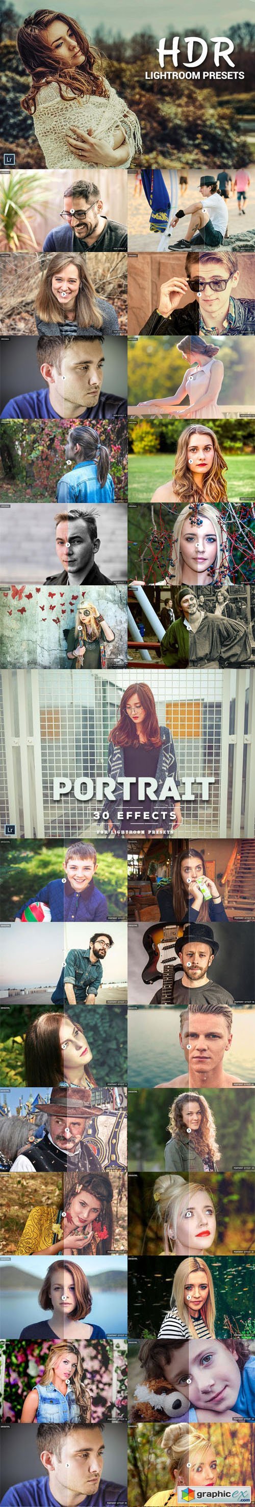50 Portrait & HDR Effects Lightroom Presets