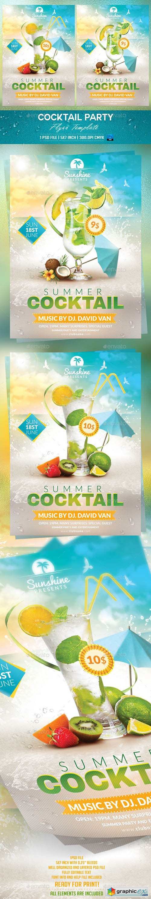 Cocktail Party Flyer Template 10540507