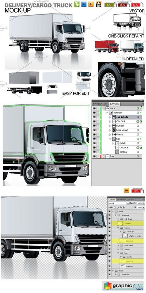 Vector Delivery / Cargo Truck
