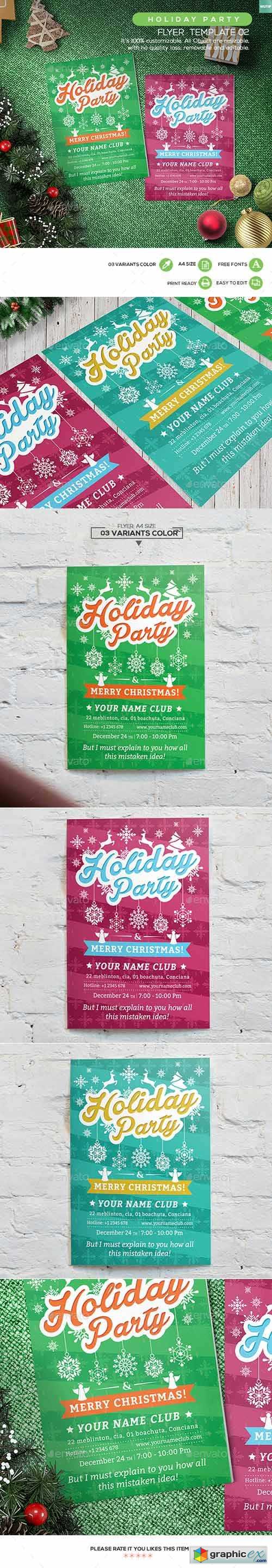 Holiday Party Flyer Template 02