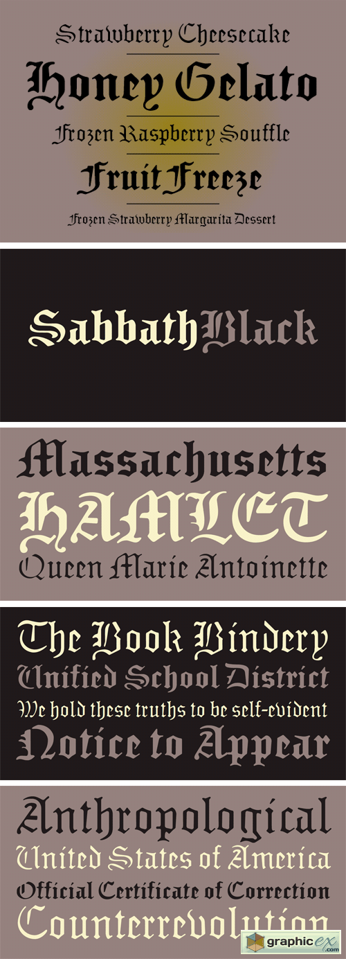 Sabbath Black Font Family
