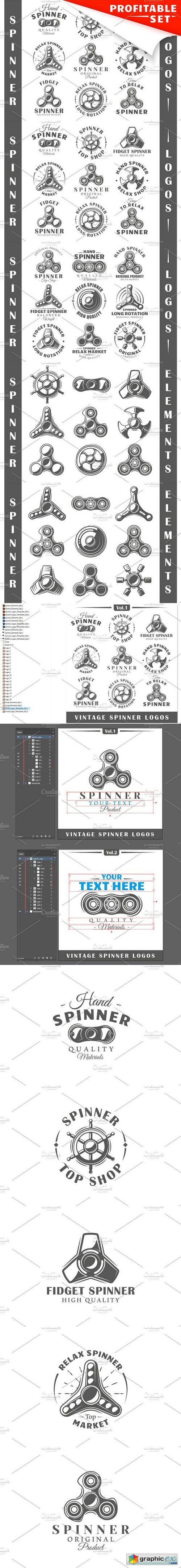 18 Spinner Logos Templates