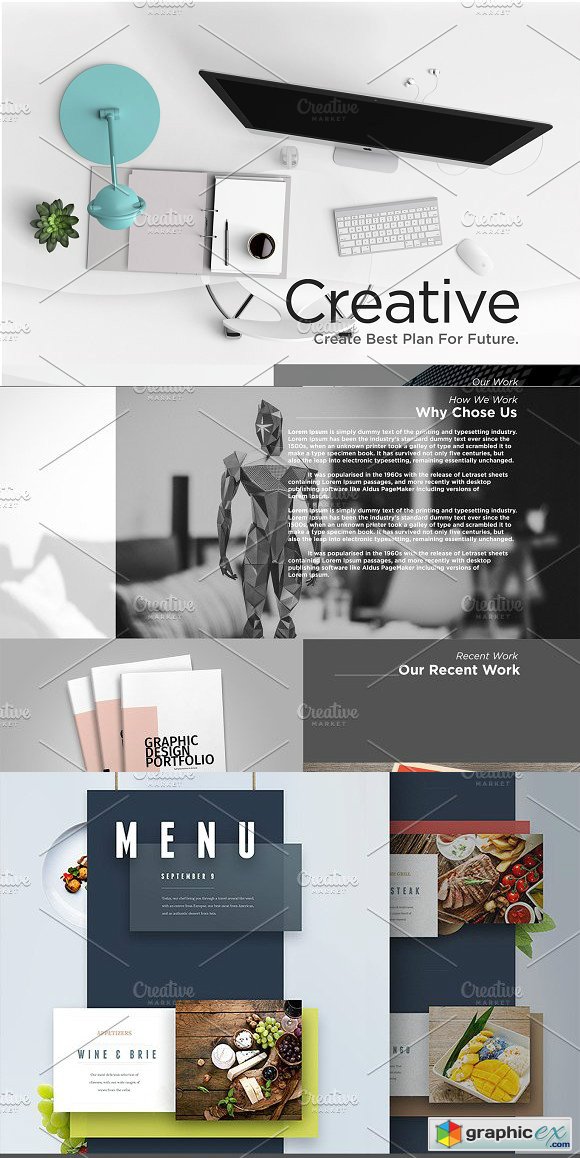 One Page PSD Template 1718388