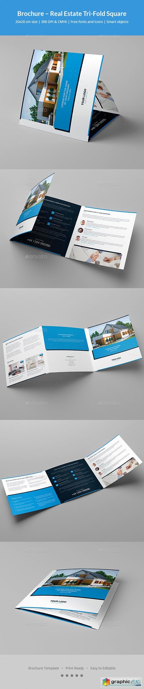 Brochure  Real Estate Tri-Fold Square