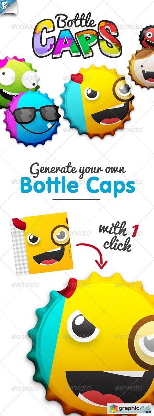 BottleCaps - Bottle Cap Generator - Cap It!