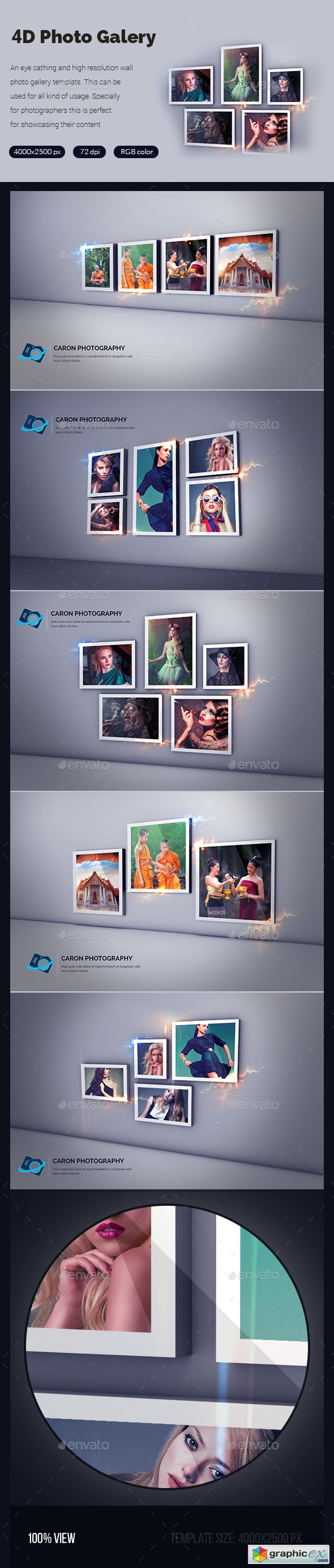 4D Photo Gallery Template